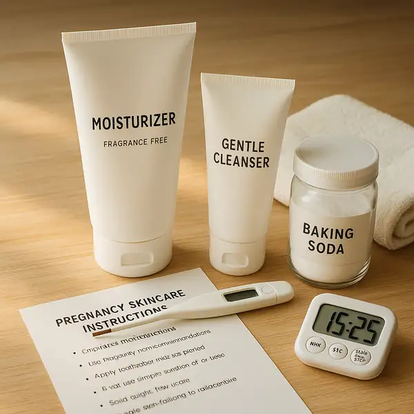 Safe over-the-counter treatments for itching in pregnancy, including baking soda paste and pregnancy-safe moisturizers.