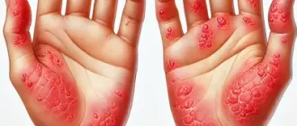 Eczematous Dermatitis on hands