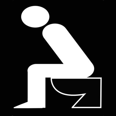 Man on the toilet