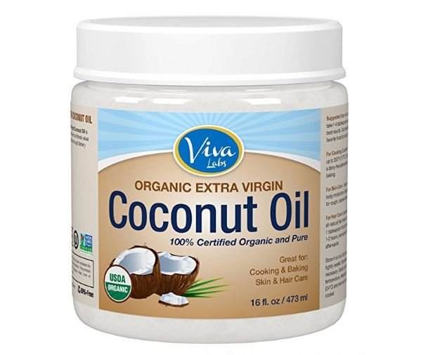 Coconut oil in jar