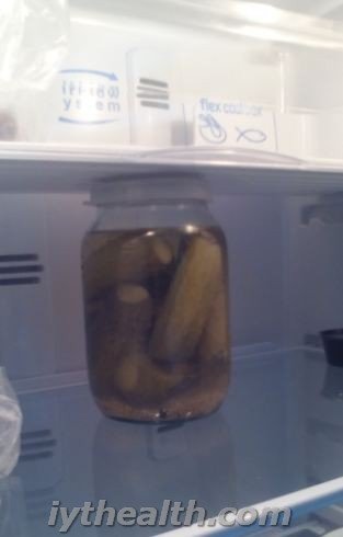 pickles in a jar