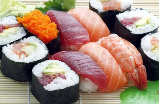 seafood and sushi