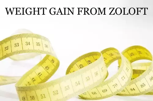 weight gain from zoloft