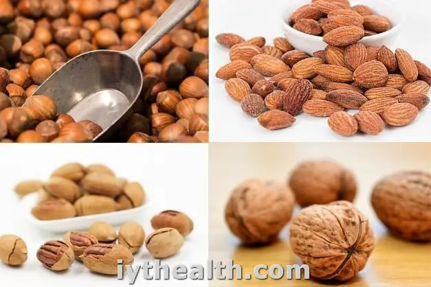 Manganese is found in nuts