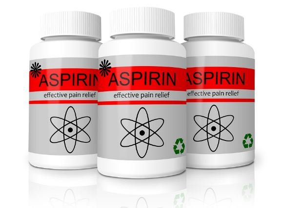 Aspirin in plastic jar