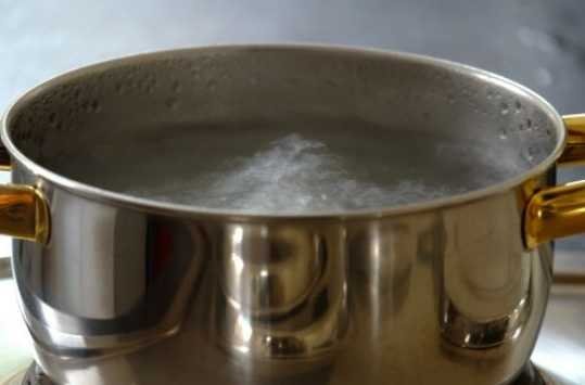 Boiling water