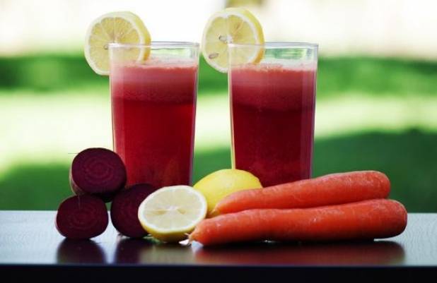 Juice beets and vegetables