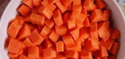 Sliced carrots