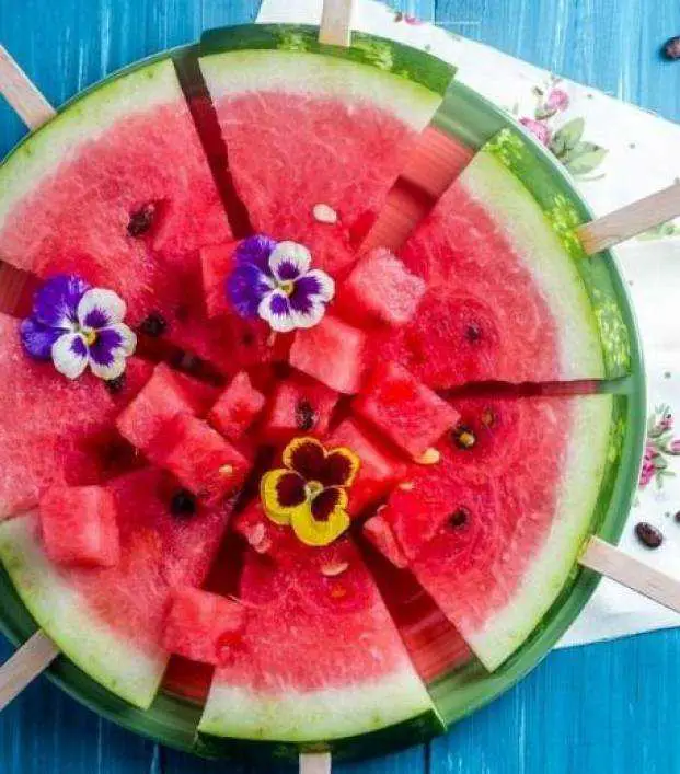 Cut watermelon