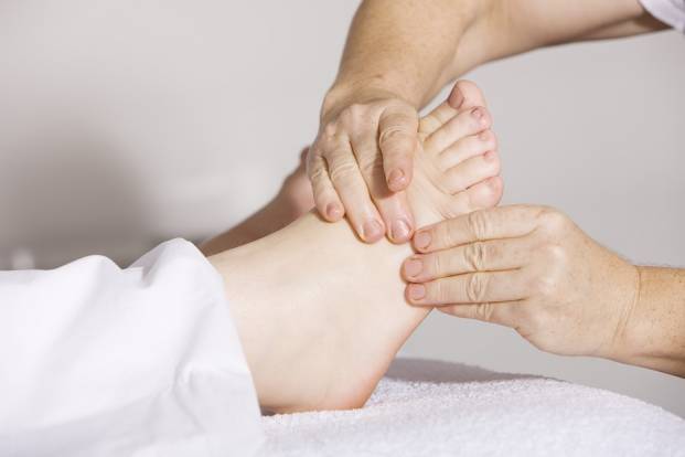 A foot massage