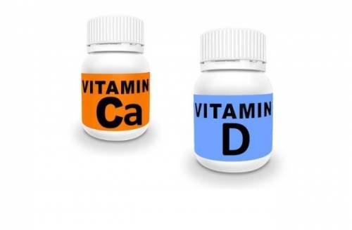 Vitamins calcium and D for osteoporosis