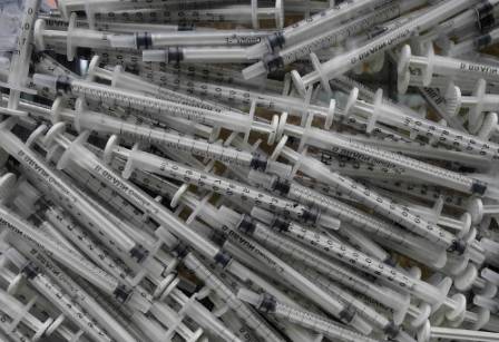 Used syringes and hepatitis C