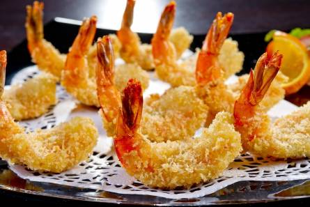 A dish of shrimp