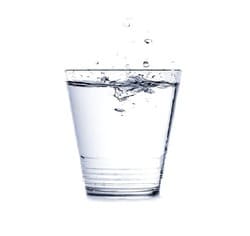 A glass of pure water