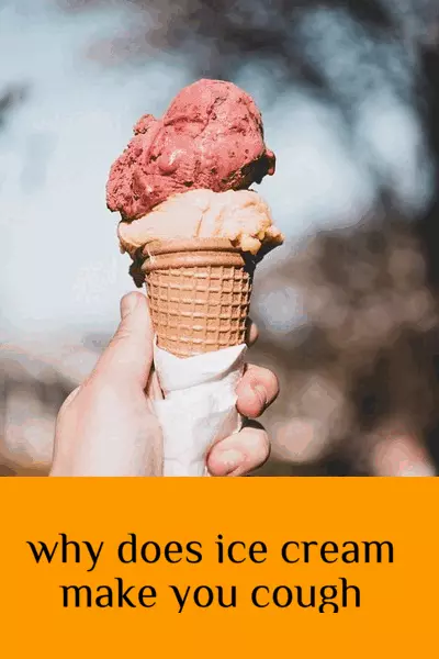 why does ice cream make you cough
