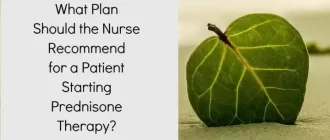 What Plan Should the Nurse Recommend for a Patient Starting Prednisone Therapy?
