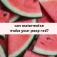 can watermelon make your poop red