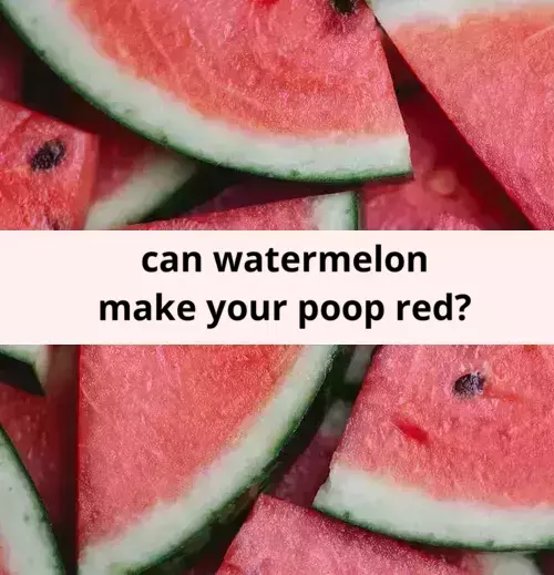 can watermelon make your poop red
