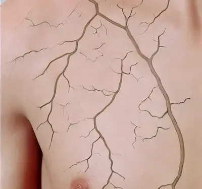 Spider Veins on the Chest