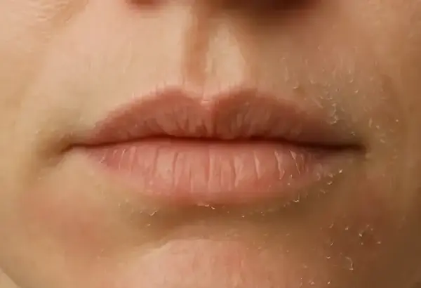 flaky dry skin around the mouth and chin